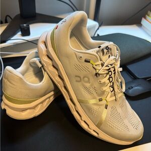 On Running Sneakers in White and Yellow